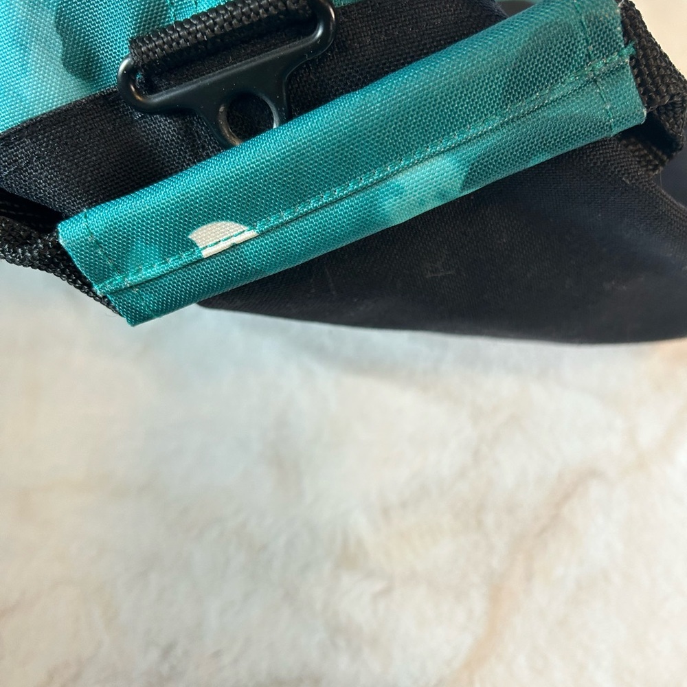 L.L. Bean Floral Duffel Bag Teal Travel Gym Weekender - Picture 14 of 16